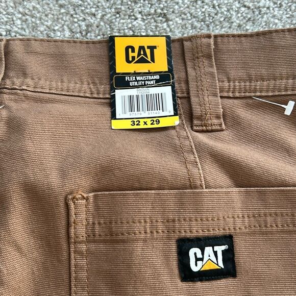 CAT Caterpillar men Utility Pant Work Flex Waistband utility Brown, 32x29, NWT - Picture 5 of 7